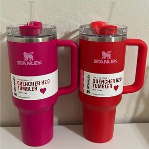 Valentine’s Day Stanley 40oz Stainless Steel Cup - Target Red and Cosmo Pink